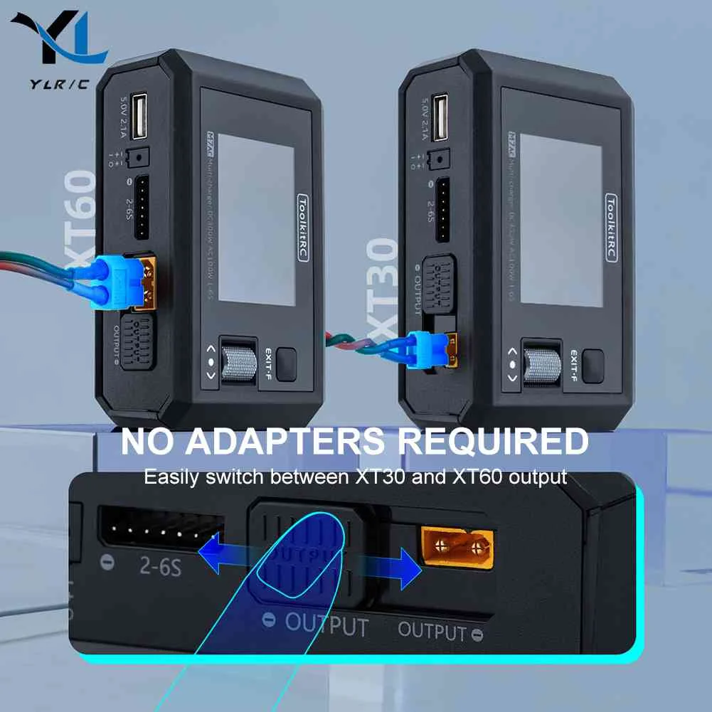 

AC 100W DC 300W Balance Charger LCD Digital Display Dual Channel RC Battery Balance Charger with Signal Tester for LiFe Lion LTO