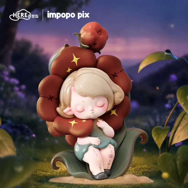 Фото HERE Impopo Pix Dreamwalk Серия «Лес Тумана» Слепая коробка Оригинальные игрушки Сюрприз-бокс Кукла Аниме-фигурка №3