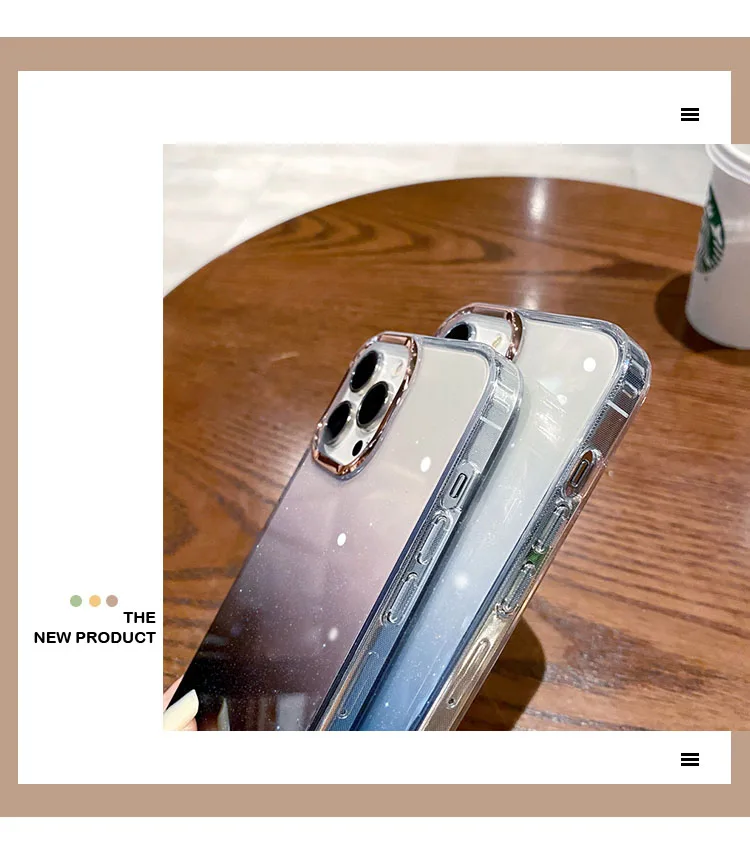 New Tone Gradient Phone case for iphone 14/13/12/11 14 Promax/13 Pr max/12 Promax/11 Promax and other similar series