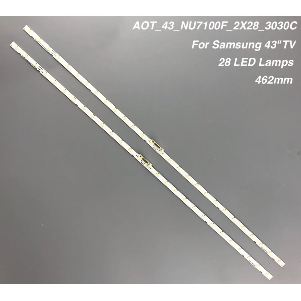 

LED Backlight Strips For Samsung 43NU7100 UE43NU7100 UN43NU7100 UE43NU7100U AOT_43_NU7100F UE43NU7120U UE43NU7170U BN96-45954A