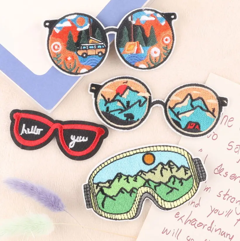 

10 Pcs Outdoor Badges Embroidery Patches Embroidered Clothing Hat Bag Shoe Repair Material Phone Gift Box Decor DIY Accessory