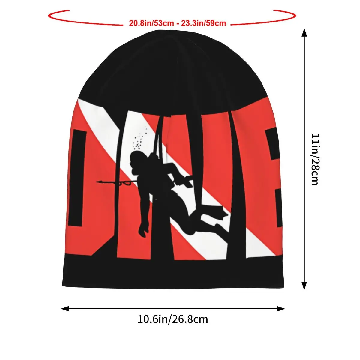 Шапка-бини для глубокого погружения на голову