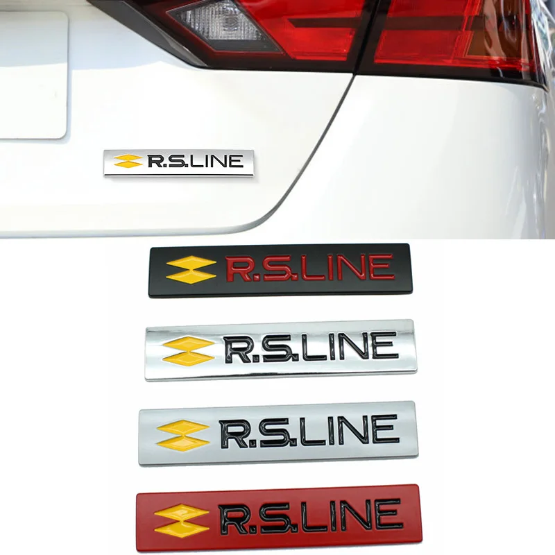 

Car Sticker Emblem Badge Decal for Renault RSLine Clio Megane 2 3 4 Scenic laguna Logan Koleos Sandero Safrane Velsatis Arkana