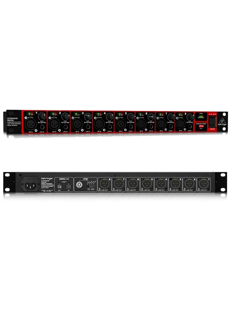 Behringers ADA8200 8-канальный аналого-цифровой преобразователь звуковой карты