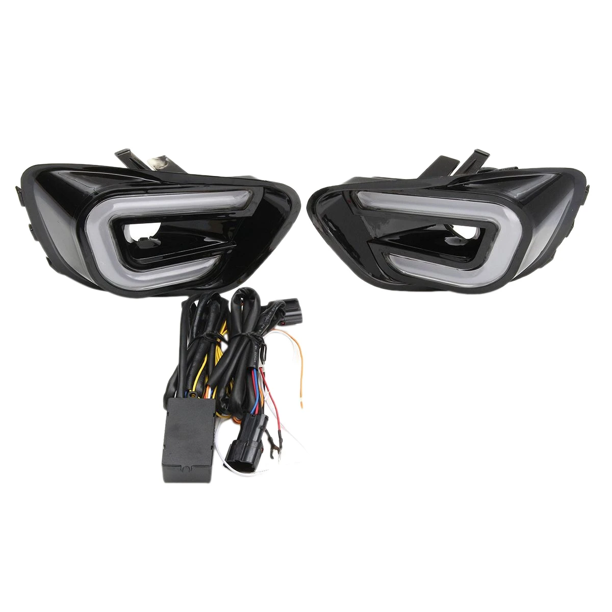 Лампа дневного света для Jeep Compass 2011-2016 белая и желтая