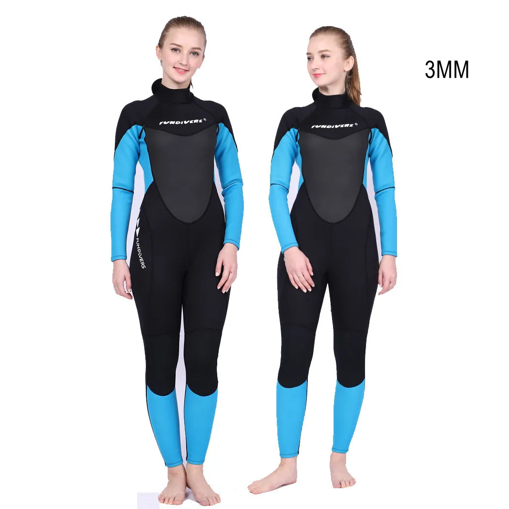 3MM Neoprene Scuba Full Body Spearfishing Keep Warm Diving Suit For Women Water Sport Snorkeling Surfing Swimming Rash Guard