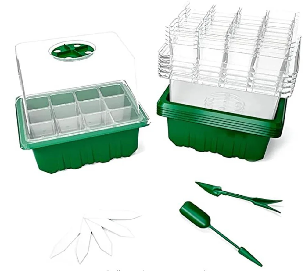 Пластиковый горшок для рассады выращивания растений 12 отверстий 4/5/6 шт.