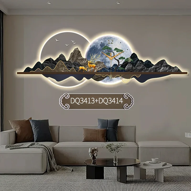 Настенные часы в японском стиле креативные Винтажные Украшения для гостиной со