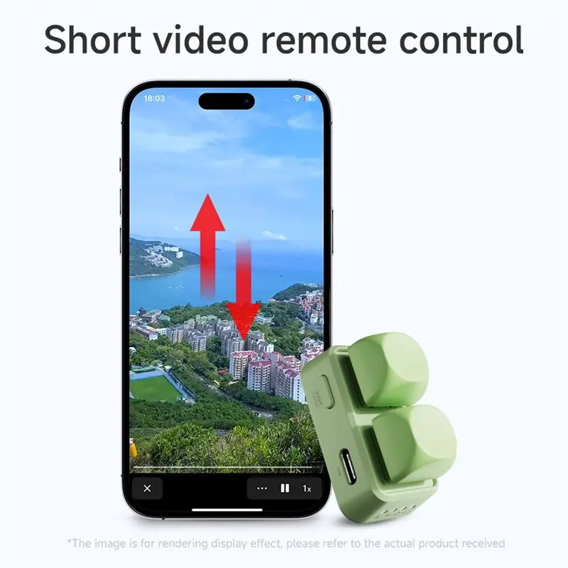 Фото Беспроводная Bluetooth-клавиатура-пульт ABZW Lazy Artifact с двумя кнопками для перелистывания страниц для электронных книг Kobo, новейшая версия, белая №3
