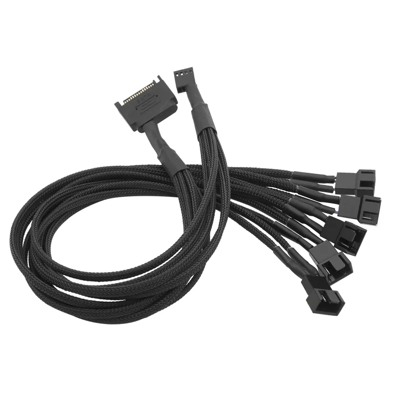 Компьютерный Вентилятор ШИМ с контролем температуры SATA Line одна точка пять на 4