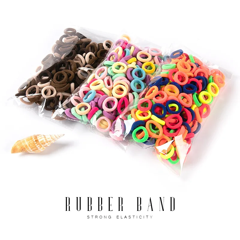 

South Korea Small Hair Ring Baby Towel Ring No Harm to Hair Band Children's Macaron Color Tie Hair Children's Hair Accessories