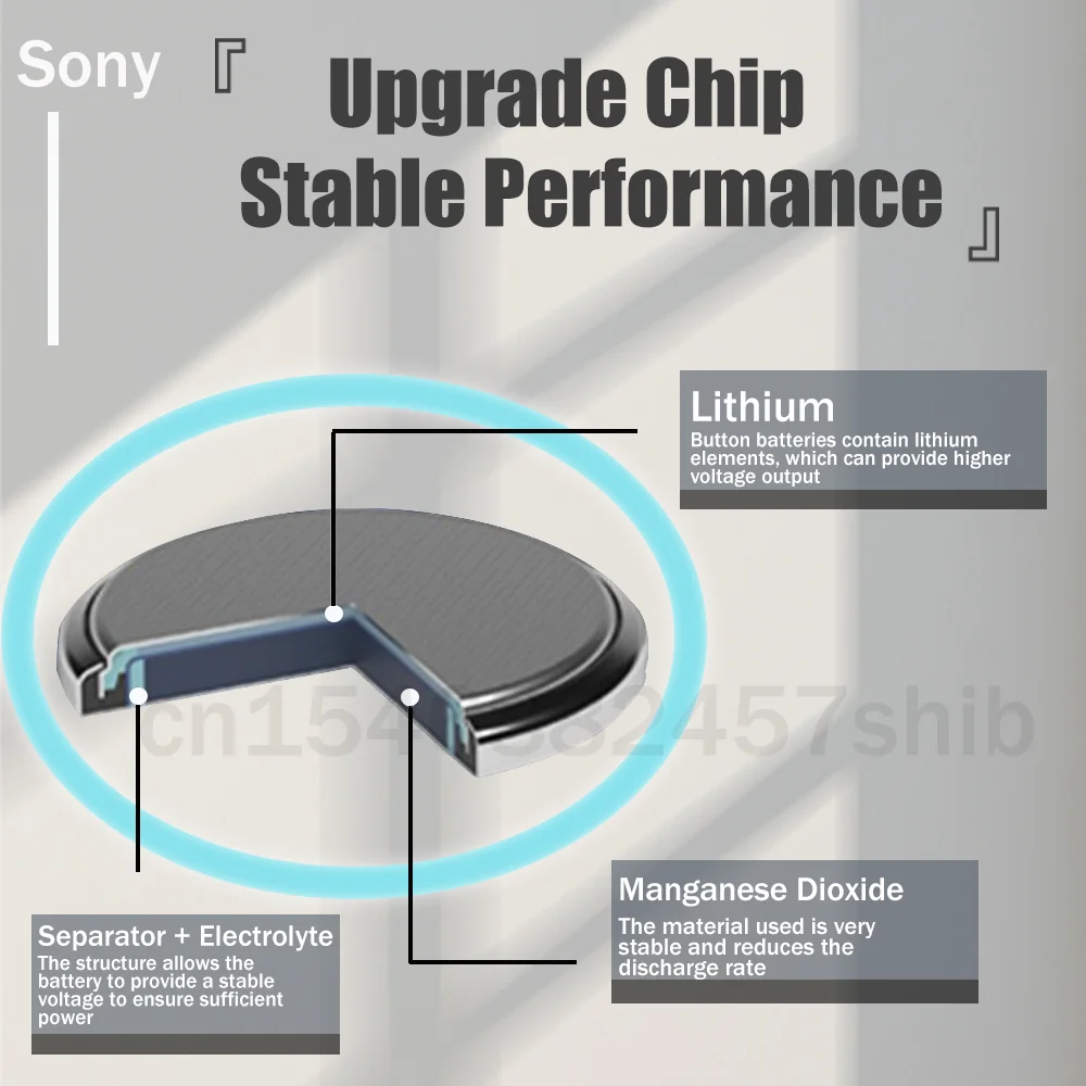 5 шт./лот Sony CR2032 CR 2032 DL2032 ECR2032 3 В литиевая батарея для игрушечного калькулятора