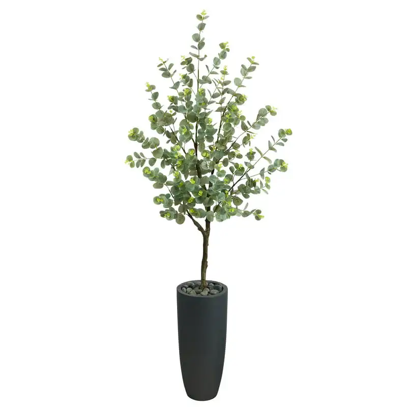 

Eucalyptus Artificial Tree in Gray Planter