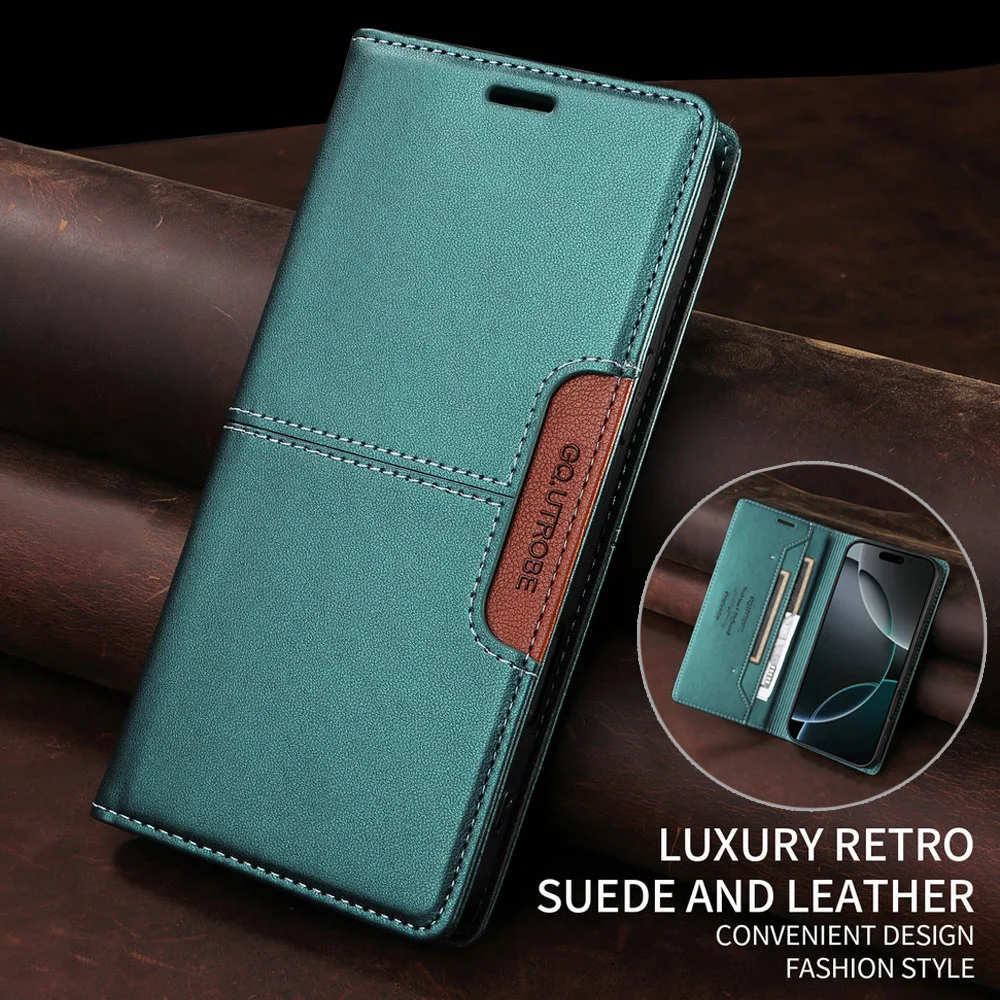 Фото Для POCO C85 5G 4G Роскошный чехол RFID Leather Card Book Funda Xiaomi Poco C85 Чехол PocoC85 C 85 C75 C65 C61 C55 75 65 Откидная крышка №1