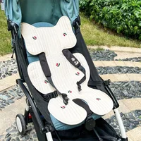 Baby Stroller Cushion Car Seat Liner Mat Cotton Mattress Embroidery Diaper Changing Pad Mat Newborn Carriages Pram Accessories