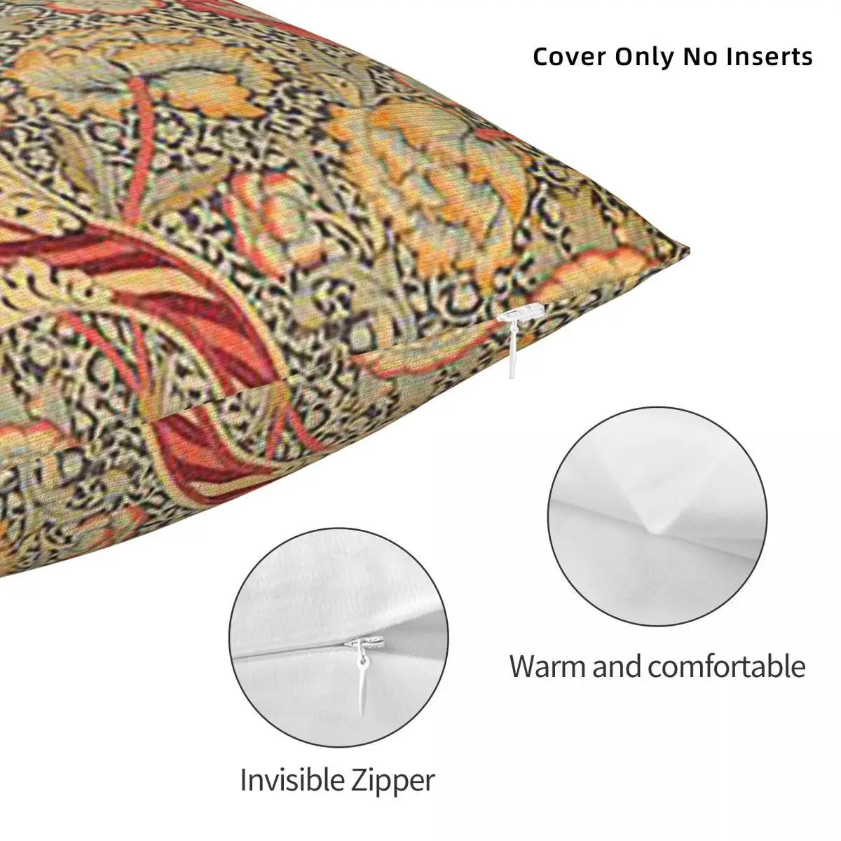 William Morris Patterns товары на квадратной наволочке Zazzle наволочка молнии декоративная