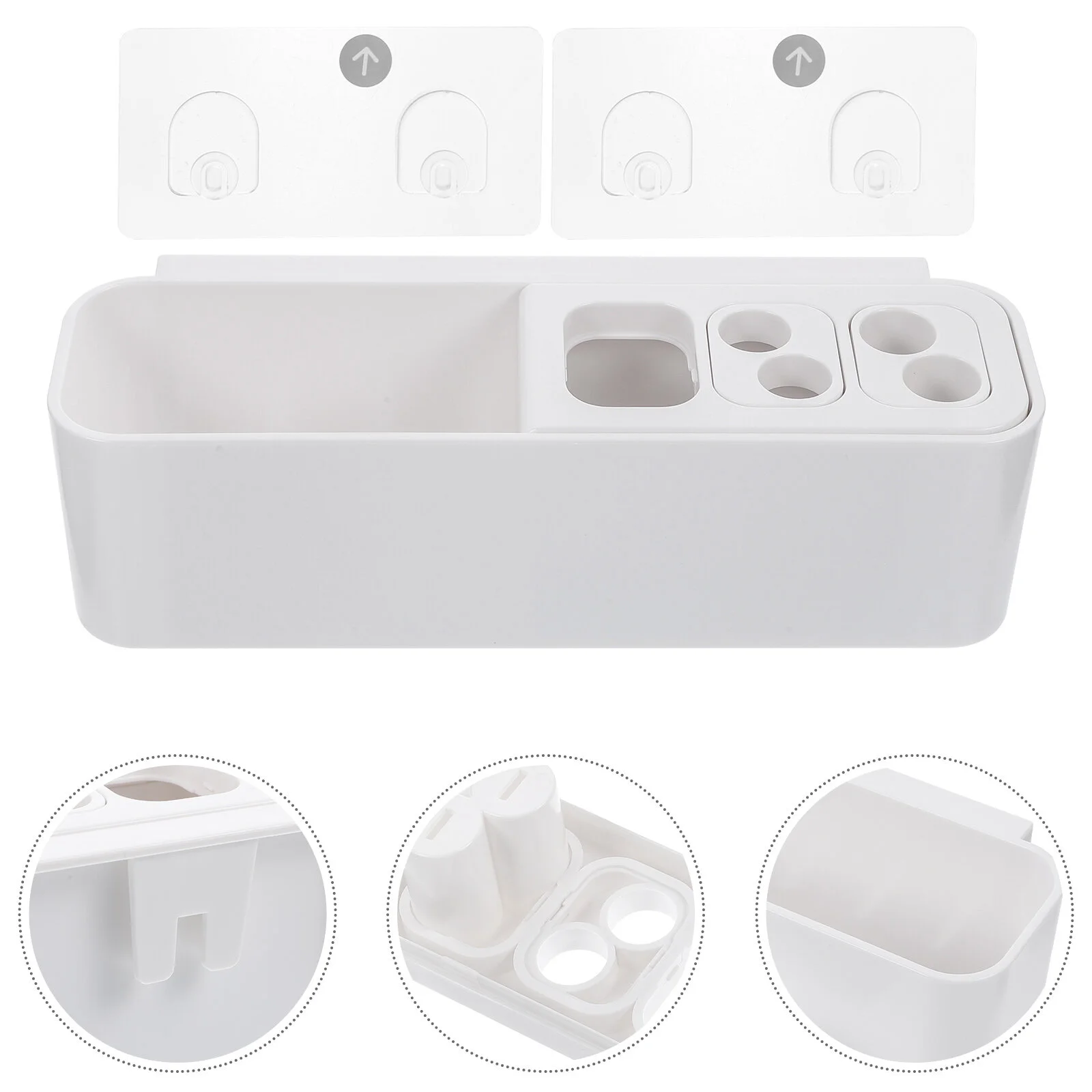 

Cup Holders Shower Bathroom Electric Organizer Wall Mounted Bathrooms