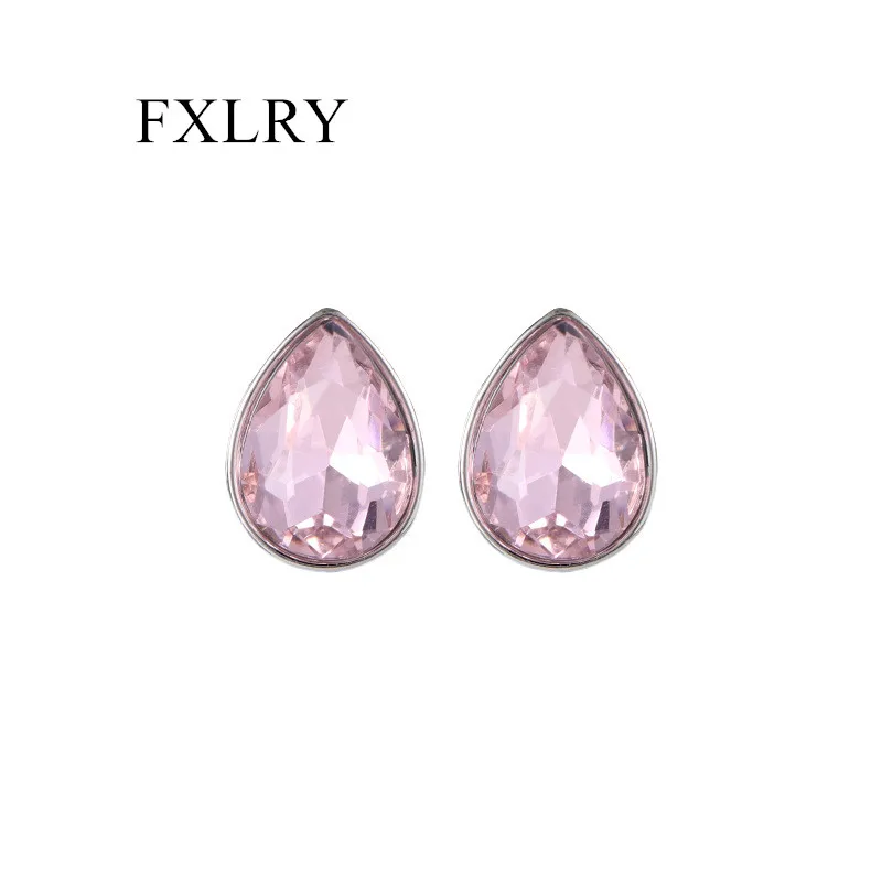 FXLRY французские Ретро каплевидные циркониевые S925 Серебряные модные серьги-иглы