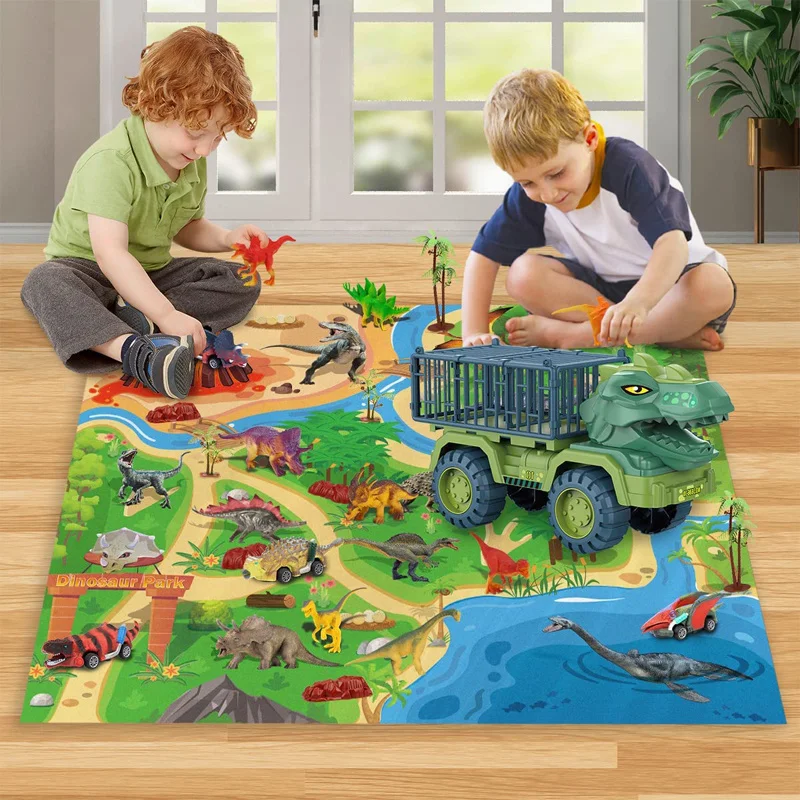 

Dinosaur Excavator Engineering Vehicle Model Toy Children's Inertial Transport Vehicle Boy Girl Toy Dinosaur Gift Car Toy