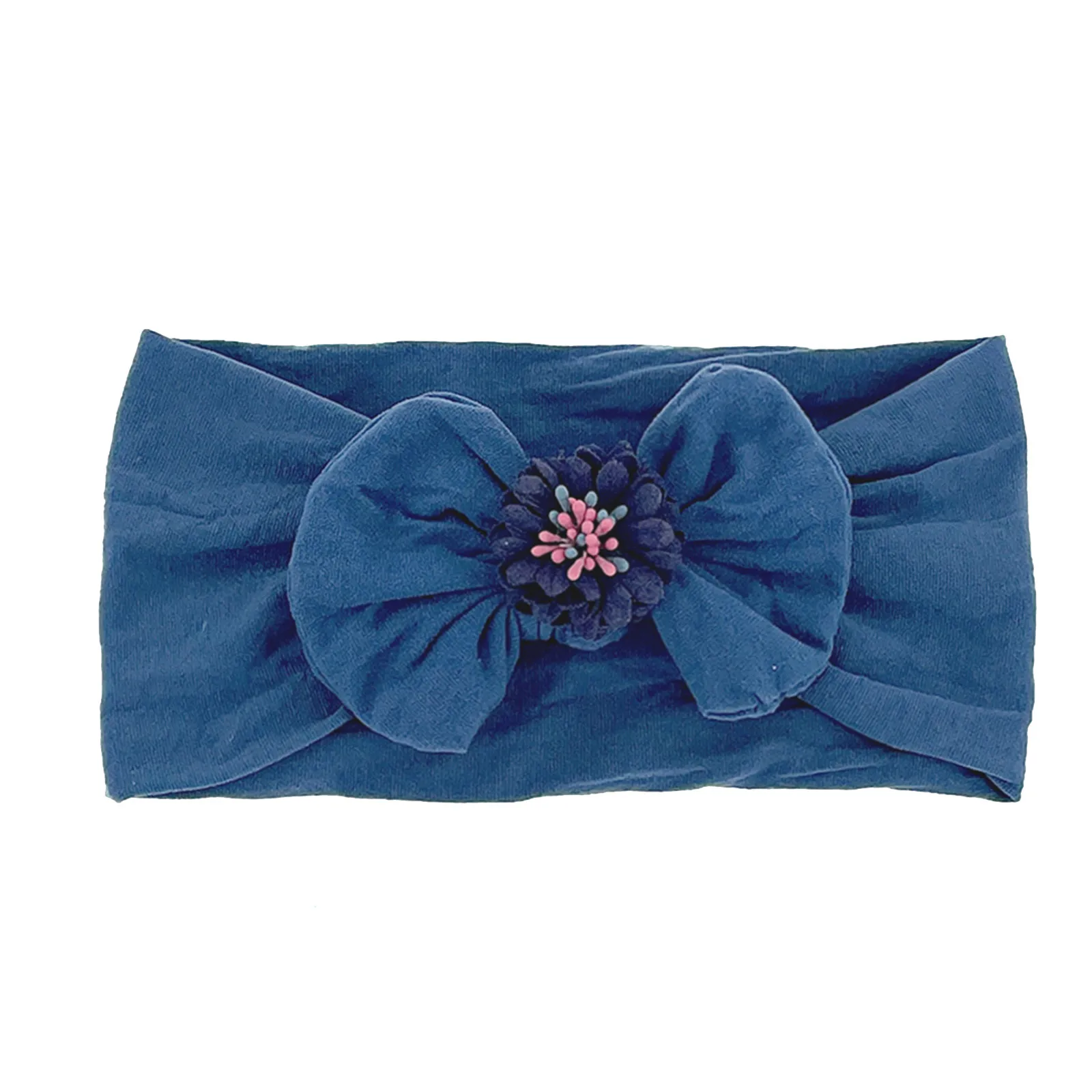 

Headbands Nylon Toddler Infant Baby Boys Girls Stretch Floral Bow Hairband Headwear 3 Years Wide Headbands Baby
