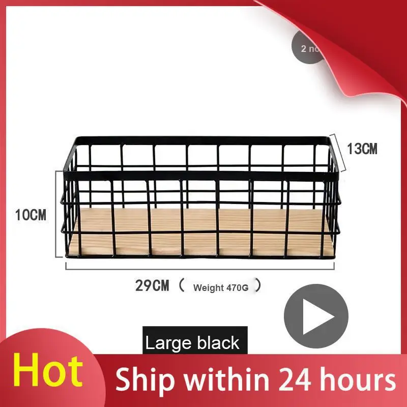 

Кованая Железная настенная полка, стандартная подвесная корзина для хранения, бытовая подвесная стойка-Органайзер