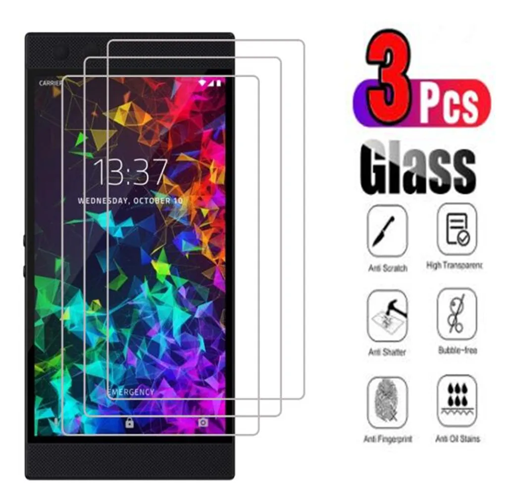 3 шт. закаленное стекло для Razer Phone 2 защита экрана закаленная Пленка
