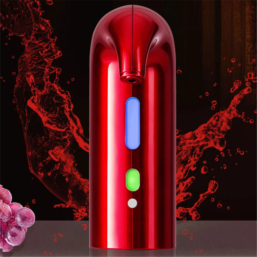 

USB Auto Cider Decanter Electric Wine Aerator USB Whiskey Pourer Dispenser Tools Portable Quick Whisky Decanter for Man Gifts