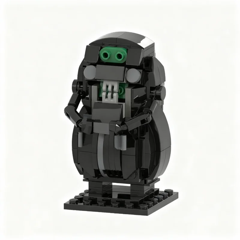 Фото 314 шт. MOC BrickHeadz Модель Вогонов, строительные блоки, игрушка, рождественские подарки, 3D-коллекция, креативное искусство из блоков, подарок на день рождения №4