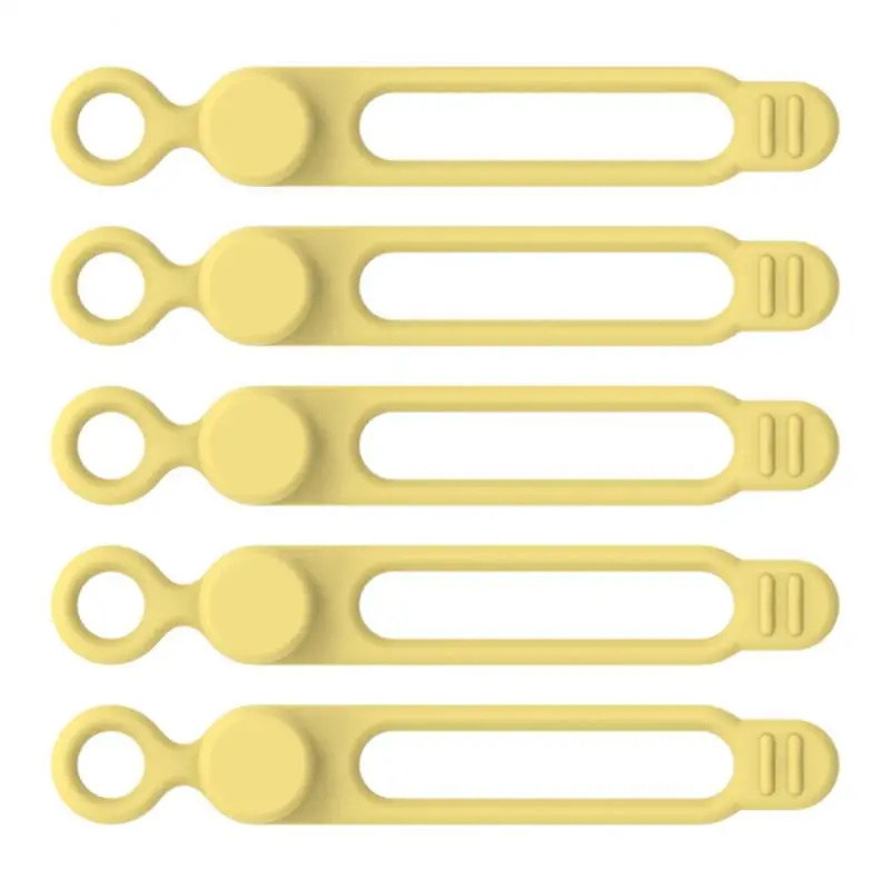 

Earphone Mouse Cable Clip Reusable Portable Silicone Cord Band Computer Cable Desktop Sorting Silicone Cable Ties Usb Cable