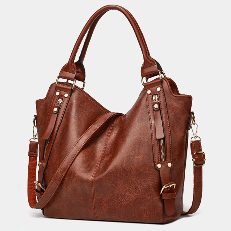 

Сумка-тоут женская из экокожи, с боковыми карманами