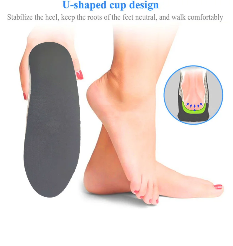 

Sunvo Premium Orthotic High Arch Support Insoles Gel Pad Unisex 3D Flat Feet Women Men orthopedic Foot pain Orthopedic Insoles