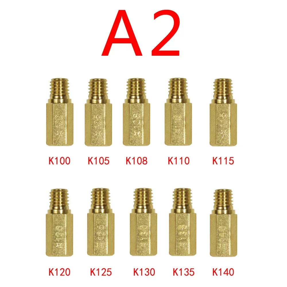 

Упаковка из 10 шт. комплект главных жиклеров карбюратора с заменой медленной пилотной жиклеры, подходит для деталей карбюратора NSR KSR PWK PWM Keihin OKO CVK