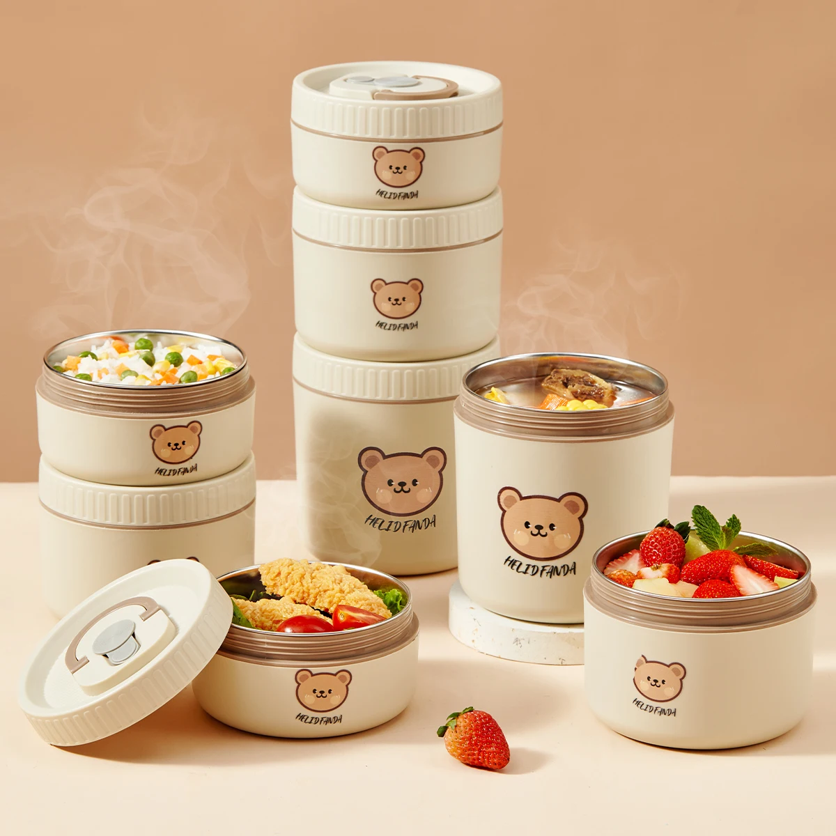 WORTHBUY 304 изолированный Ланч-бокс из нержавеющей стали Bento для студентов офисных