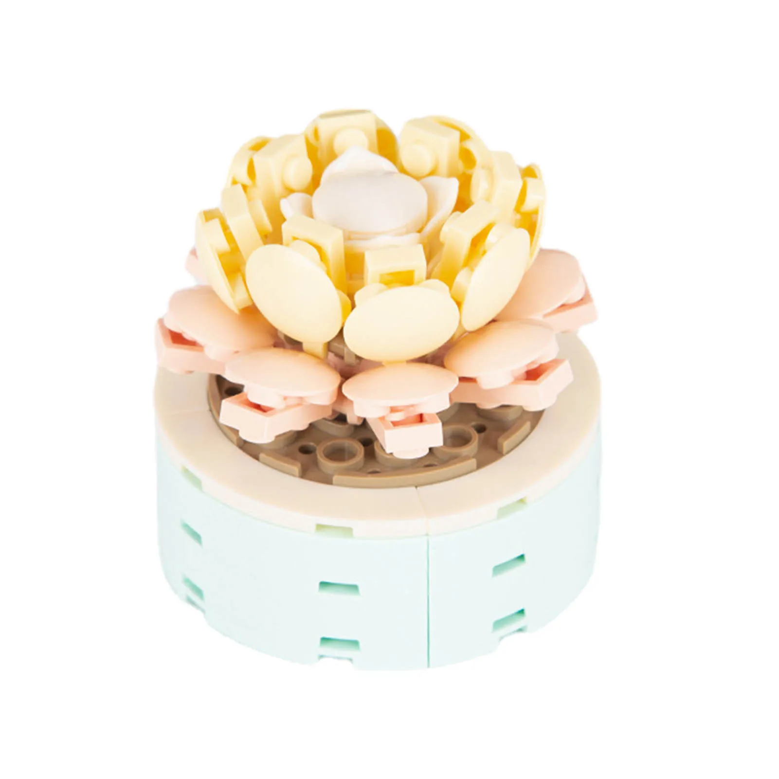 

Building Block Bouquet 3D Model Toy Home Decoration Plant Potted Small Particles Puzzle Assembled Flower Brick Girl Toy Gift