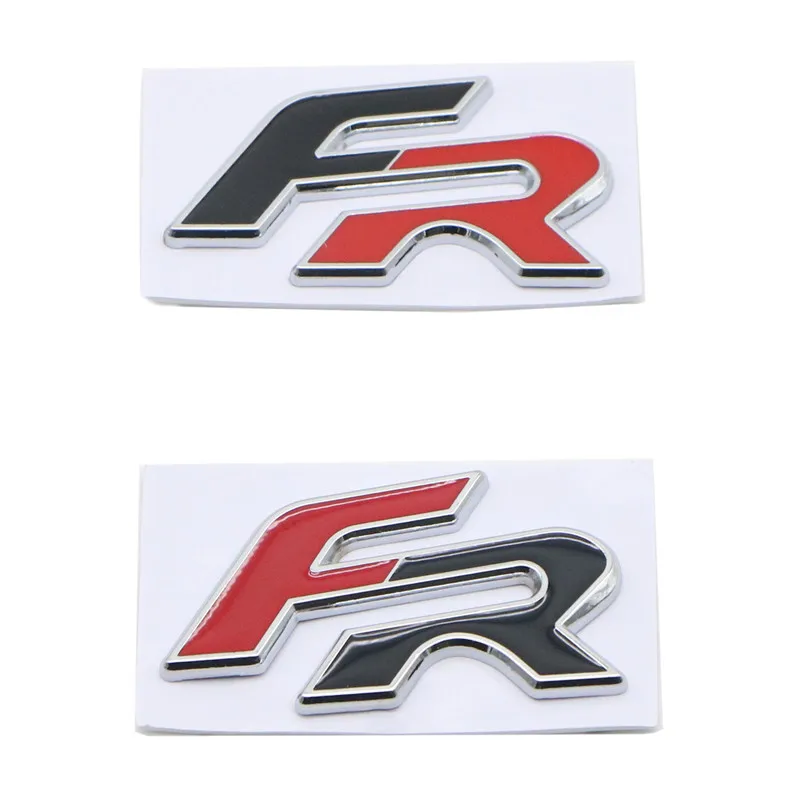 

3D Metal FR Logo Car Sticker Emblem Badge Decals for Seat Leon FR+ Cupra Ibiza Altea Exeo Formula Racing Car Styling Accessories