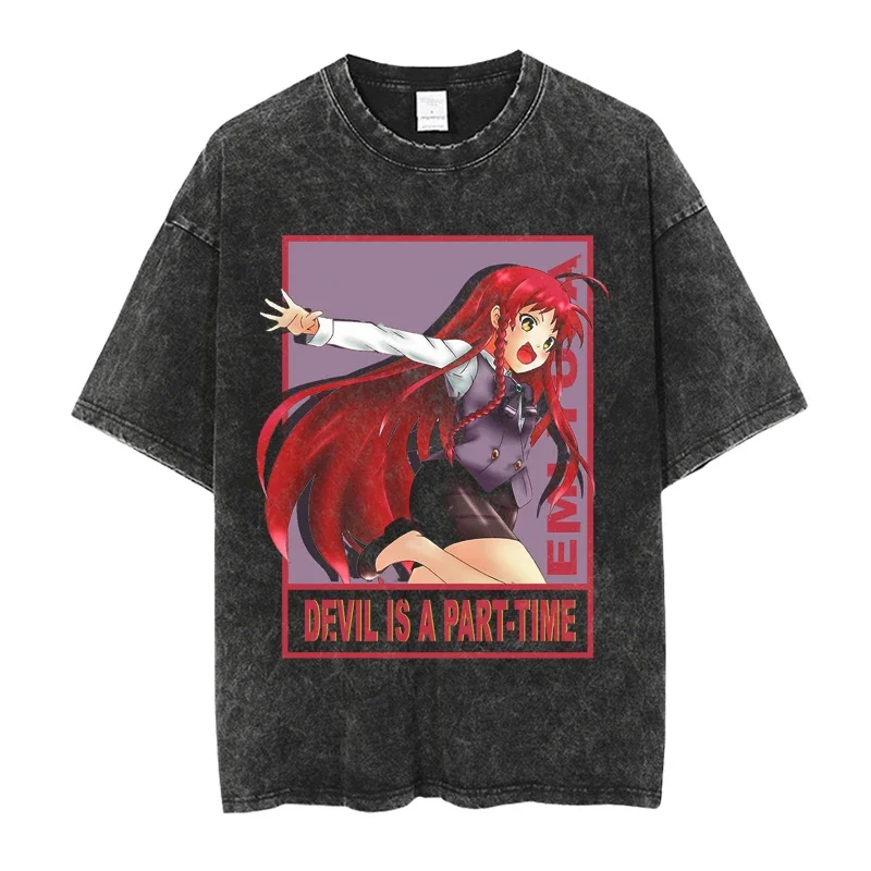 Новый японский аниме Hataraku Maou-sama! Футболка унисекс с графическим принтом