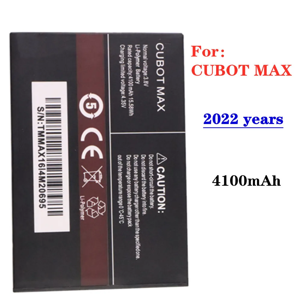 

2022 100% New Original CUBOT Battery For CUBOT MAX 4100mAh High Capacity Replacement Batteries