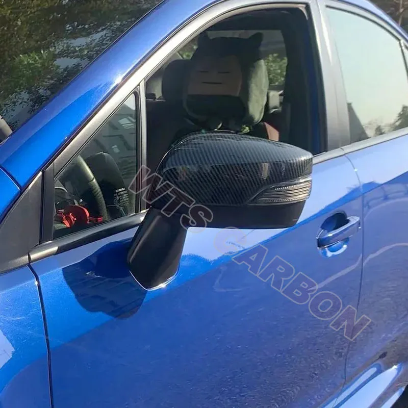 Накладки на зеркала бокового вида из настоящего углеродного волокна для Subaru WRX STI
