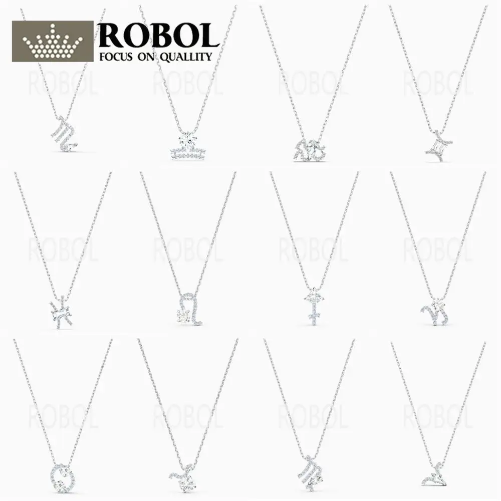 

Ожерелье с подвеской из серебра 925 пробы с двенадцатью созвездиями