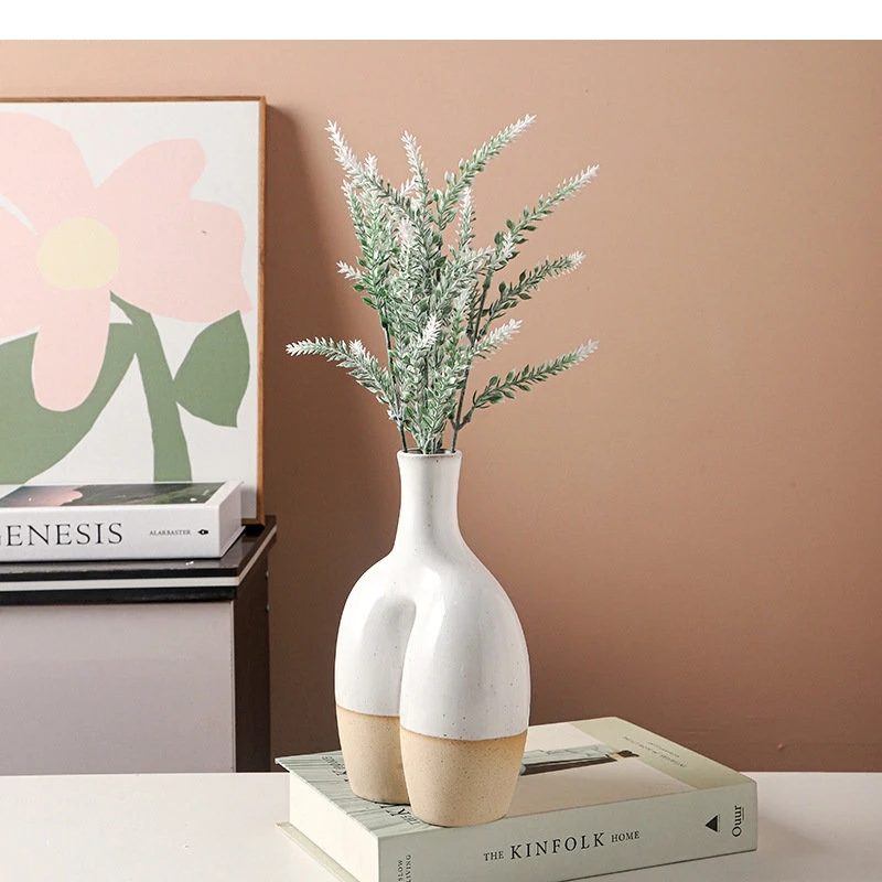 Абстрактное искусство керамическая ваза искусственные цветы декоративная