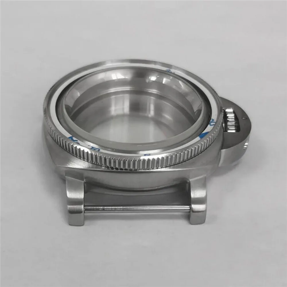 42mm NH35 NH36 Case Steel Inner Shadow SUB Bezel Mineral Mirror Stainless Steel Watch Case for NH35/NH36/4R/7S Movement enlarge