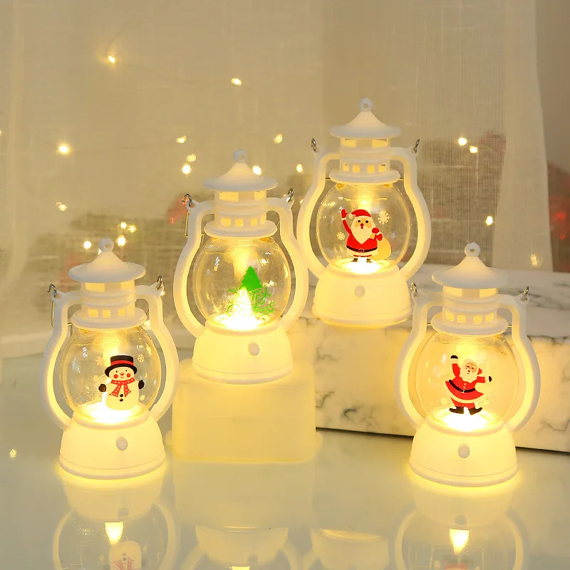 

Christmas Decoration Pony Lamp Portable Oil Lamp Led Electronic Candle Light Christmas Tree Scene Arrangement Pendant