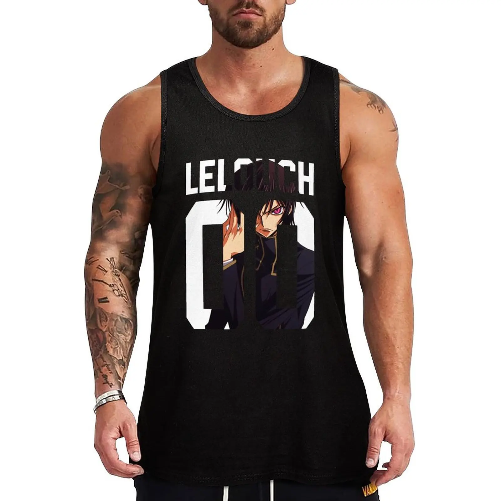 Топ Lelouch Мужская футболка для спортзала простая