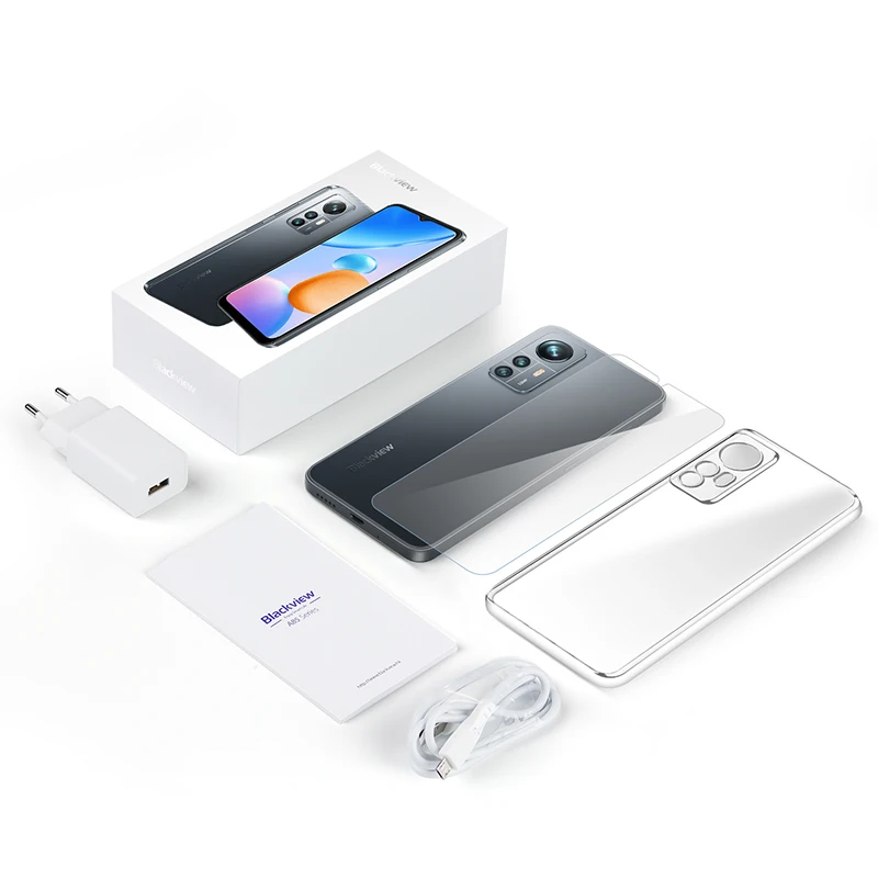 【World Premiere】 Blackview A85 Global Version 8GB 128GB 6.5'' HD+ 90Hz Display 50MP Camera 4480 mAh Battery NFC Smartphone