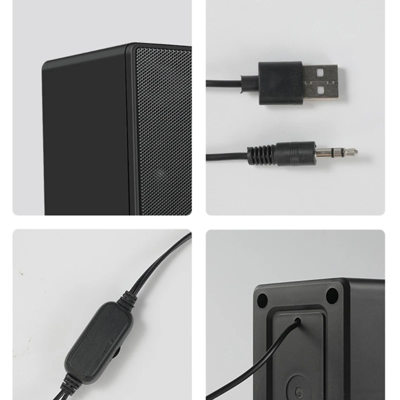 Компьютерный динамик с питанием от USB и стереозвуком 3Wx2 для настольного ПК