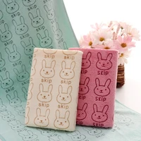 microfiber brushed towel solid color newborn baby soft flannel towel cartoon rabbit quick dry reusable only bathroom accessories