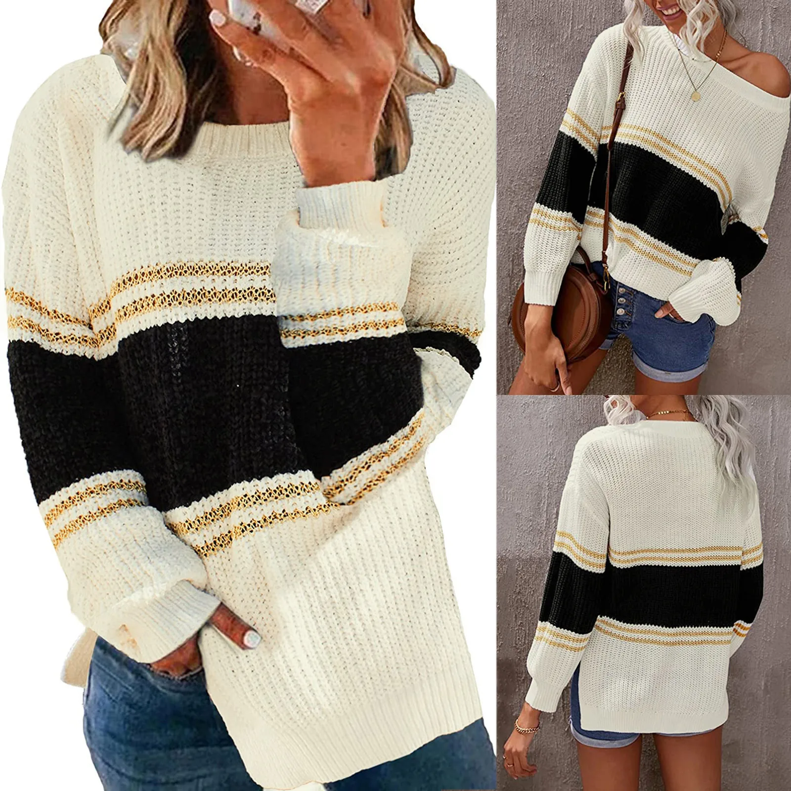 

Свитер женский с длинным рукавом, милый худи, цветной блочный свитер на молнии, Подарочный пуловер для мальчиков и девочек