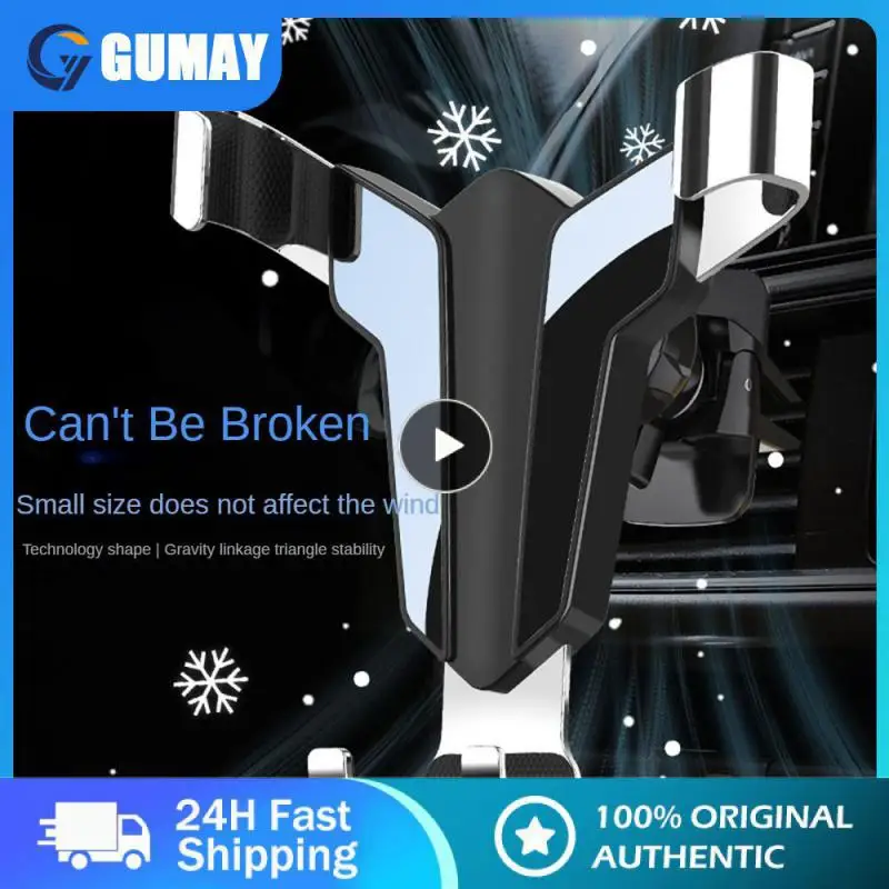 

Автомобильный держатель для телефона, портативный Треугольный Кронштейн для гравитационного датчика воздуха 4,7-6,5 дюймов, прочный, вращение на 360 °, практичный