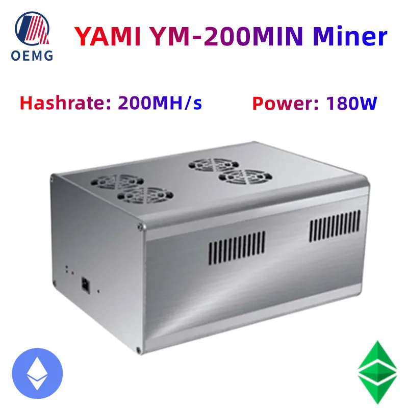 

New Release YAMi YM-200MINI 200MH/s 180W In HK Ethash Mining ETC ETH Miner Ready To Ship