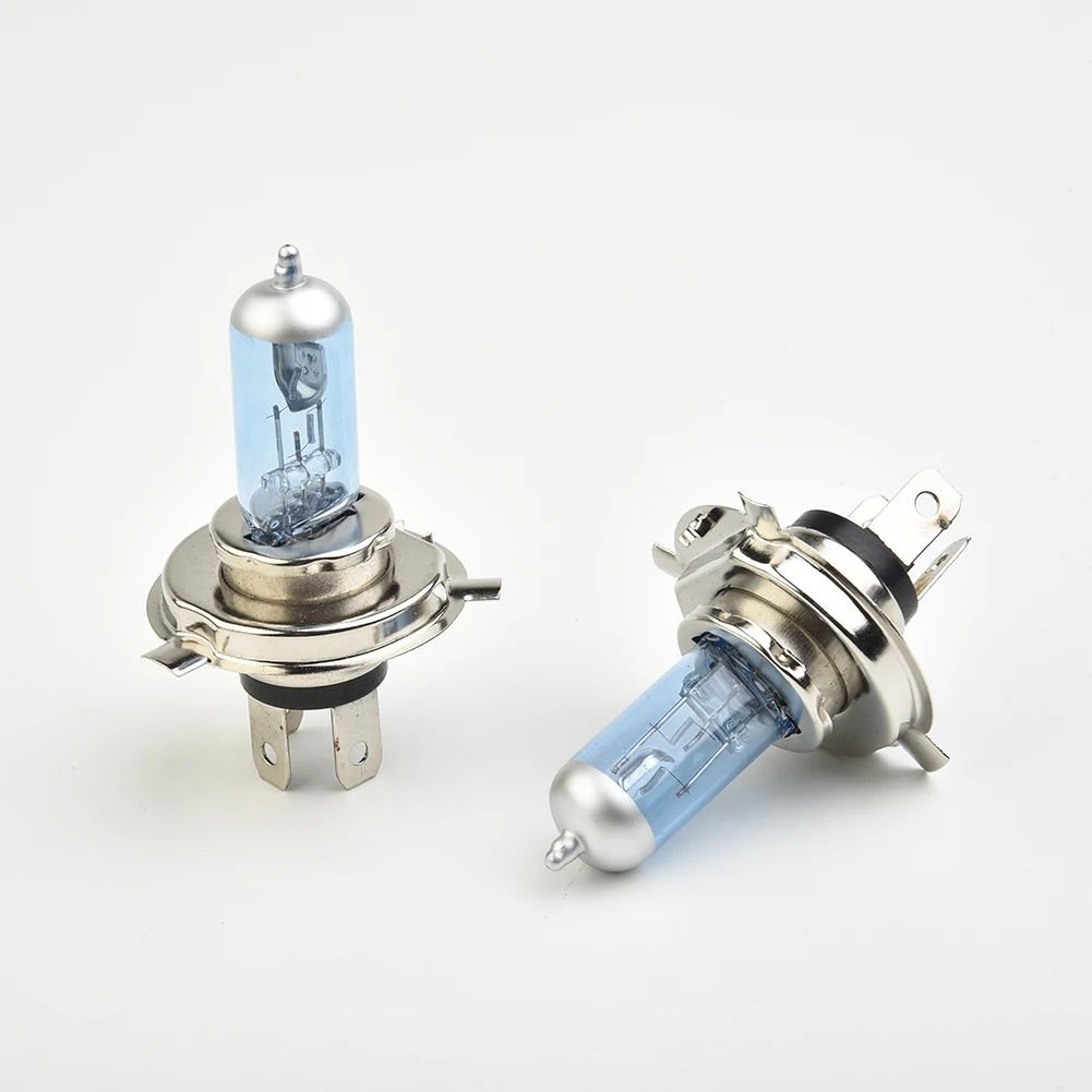 

2pcs H4 12V 100W 4500K Car Halogen High Low Beam Light Auto Headlight Bulb Xenon White Lamp Headlamp Lamp Bulbs Blue Shell